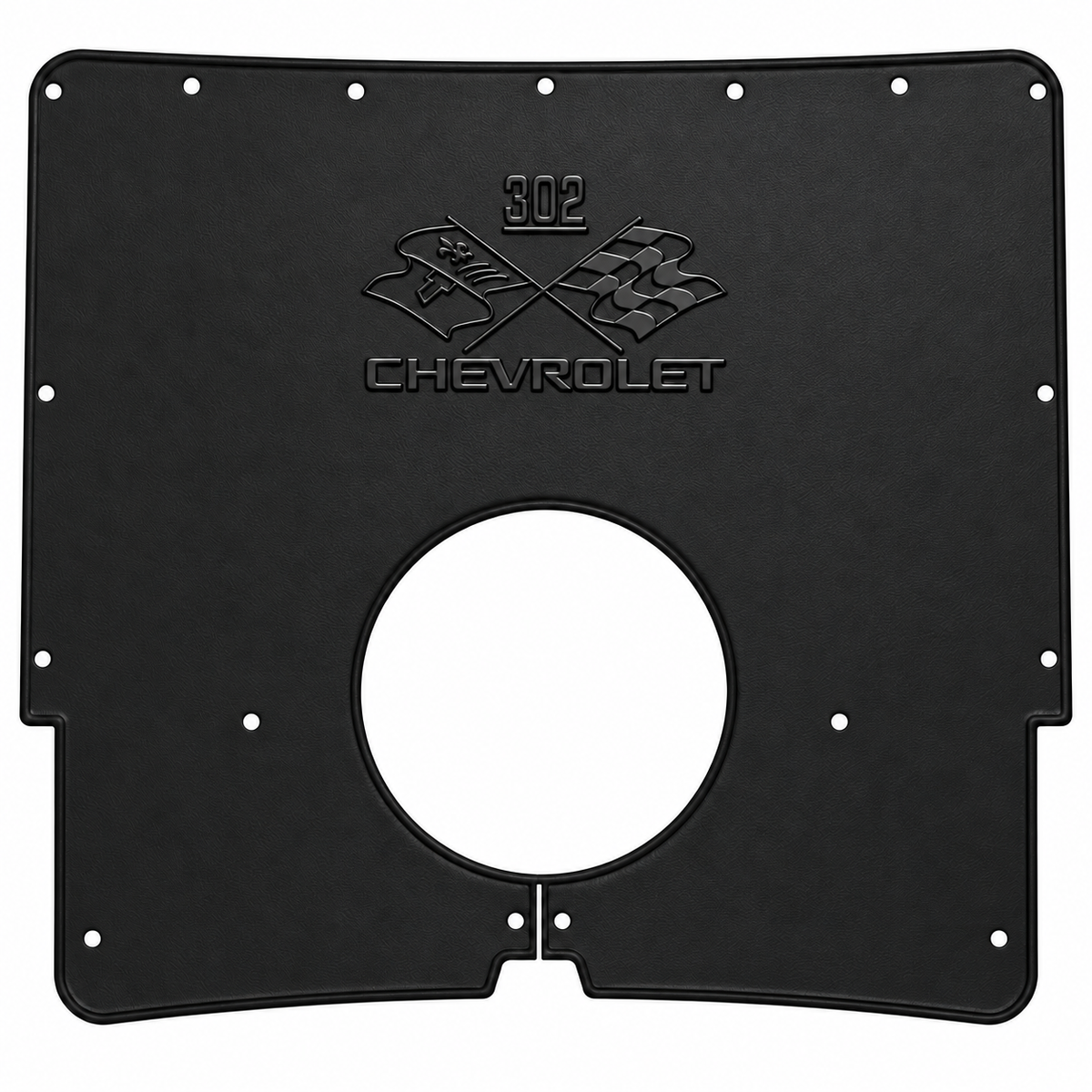 Induction Hoods for 1967-1969 Chevrolet Camaro Coupe, Convertible, Chevrolet 302 Engine Logo Hood Liner & Insulation Kit by QuietRide