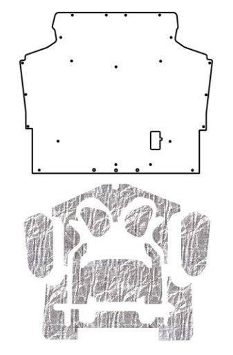 1975-81 Camaro F-Body AcoustiHood Under Hood Cover Kit, Camaro Z-28 Logo