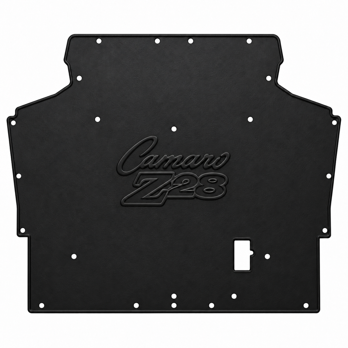 1975-1981 Chevrolet Camaro Coupe, Convertible, Camaro Z-28 Logo Hood Liner & Insulation Kit by QuietRide (GMF 7581C-CUHC-G-133)