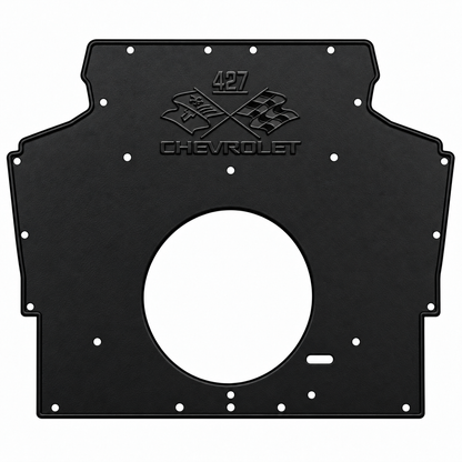 Induction Hoods for 1975-1981 Chevrolet Camaro Coupe, Convertible, Chevrolet 427 Engine Logo Hood Liner & Insulation Kit by QuietRide