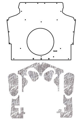 1975-1981 Camaro F-Body AcoustiHood Kit - Induction Under Hood Cover with Heatshield Panels and Installation Accessories