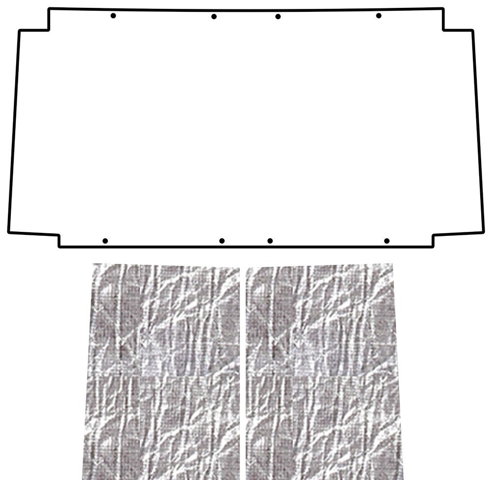 1953-1968 Jeep CJ SUV Hood Liner & Insulation Kit by QuietRide