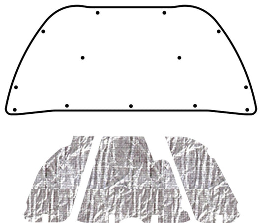 2001-2010 Chrysler PT Cruiser Hatchback, Convertible Hood Liner & Insulation Kit by QuietRide