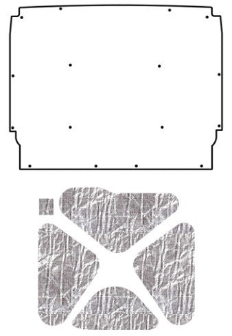 1962-65 Nova AcoustiHood Under Hood Cover Kit - Officially Licensed GM Product