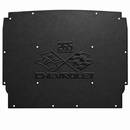 1962-1965 Chevrolet Nova Sedan, Coupe, Station Wagon, Convertible, Chevrolet 265 Engine Logo Hood Liner & Insulation Kit by QuietRide