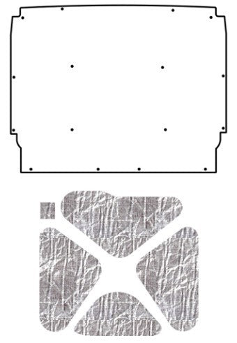 1962-65 Nova AcoustiHood Under Hood Cover Kit with Heatshield Panels