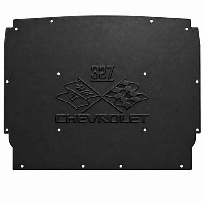1962-1965 Chevrolet Nova Sedan, Coupe, Station Wagon, Convertible, Chevrolet 327 Engine Logo Hood Liner & Insulation Kit by QuietRide