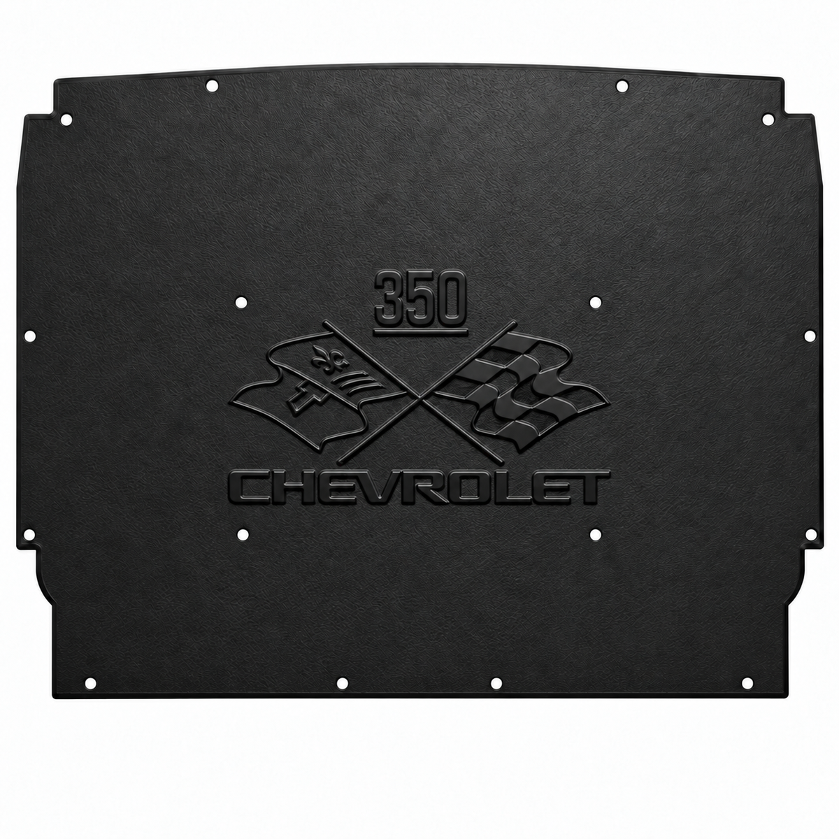 1962-1965 Chevrolet Nova Sedan, Coupe, Station Wagon, Convertible, Chevrolet 350 Engine Logo Hood Liner & Insulation Kit by QuietRide