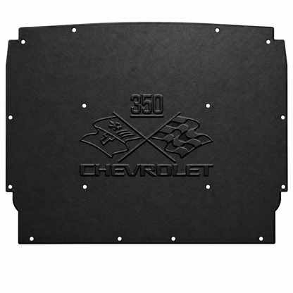 1962-1965 Chevrolet Nova Sedan, Coupe, Station Wagon, Convertible, Chevrolet 350 Engine Logo Hood Liner & Insulation Kit by QuietRide