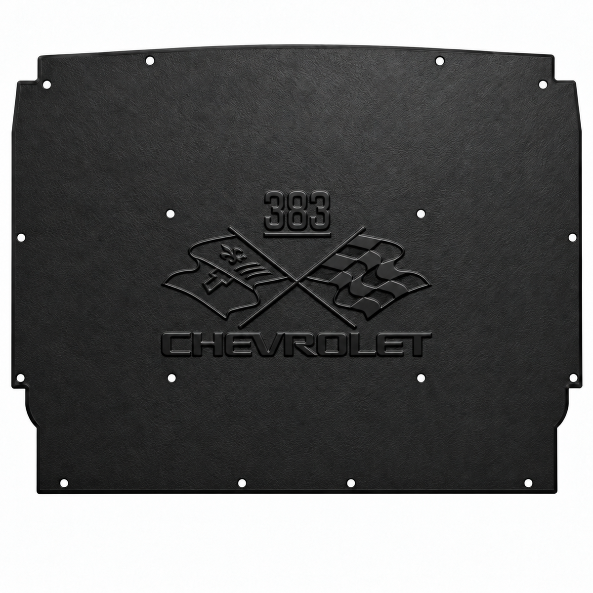 1962-1965 Chevrolet Nova Sedan, Coupe, Station Wagon, Convertible, Chevrolet 383 Engine Logo Hood Liner & Insulation Kit by QuietRide