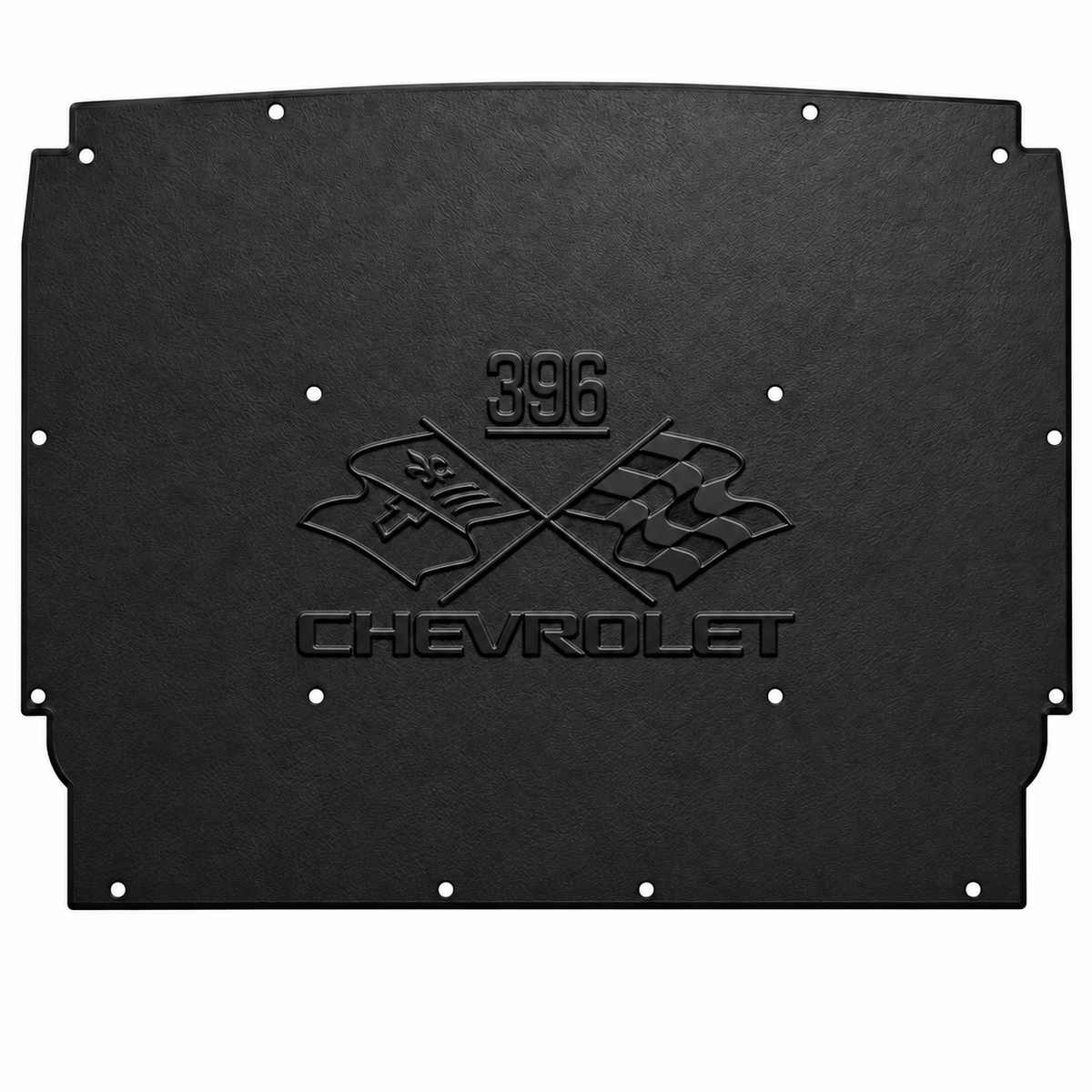 1962-1965 Chevrolet Nova Sedan, Coupe, Station Wagon, Convertible, Chevrolet 396 Engine Logo Hood Liner & Insulation Kit by QuietRide