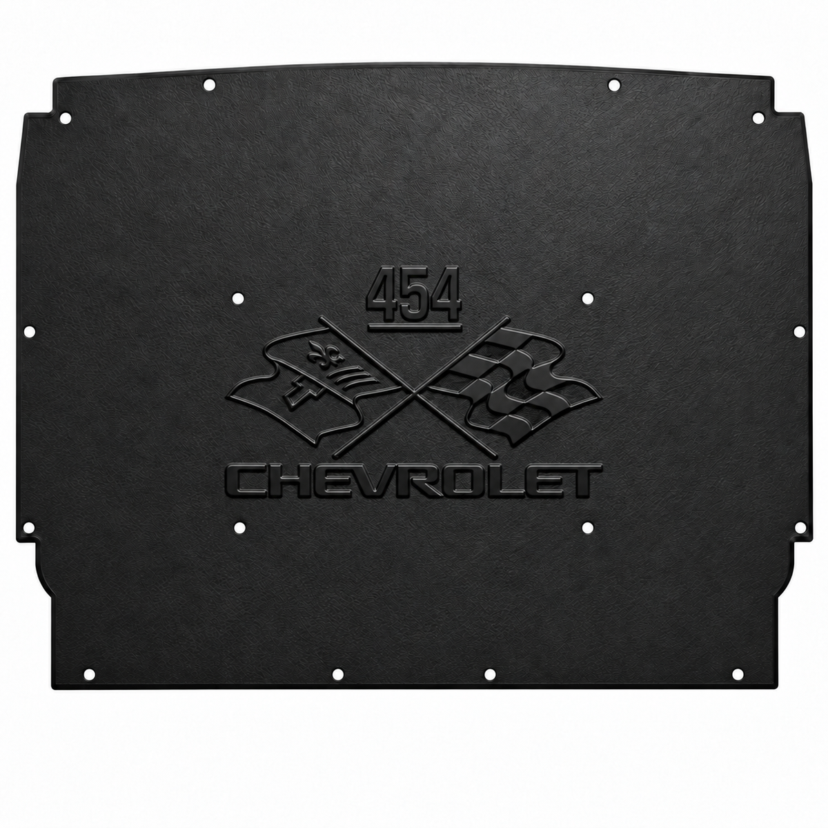 1962-1965 Chevrolet Nova Sedan, Coupe, Station Wagon, Convertible, Chevrolet 454 Engine Logo Hood Liner & Insulation Kit by QuietRide