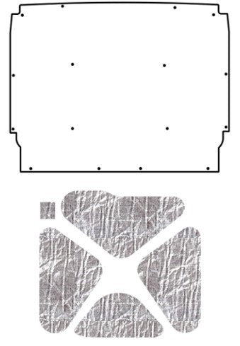 1962-65 Chevrolet Nova AcoustiHood Under Hood Cover Kit with Heatshield Panels