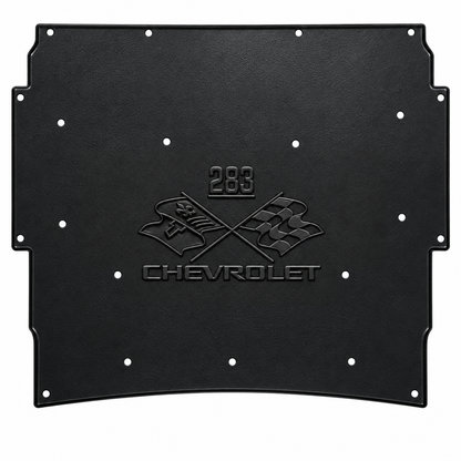 1966-1967 Chevrolet Chevy II and Nova Sedan, Hardtop Coupe, Station Wagon, Convertible, Chevrolet 283 Engine Logo Hood Liner & Insulation Kit by QuietRide