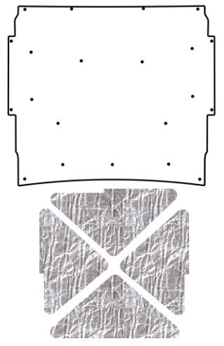 1966-67 Nova AcoustiHood Under Hood Cover Kit with Heatshield Panels