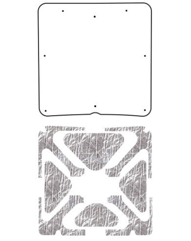 1973-77 Nova AcoustiHood Under Hood Cover Kit with Heatshield Panels and Installation Accessories, SS Logo
