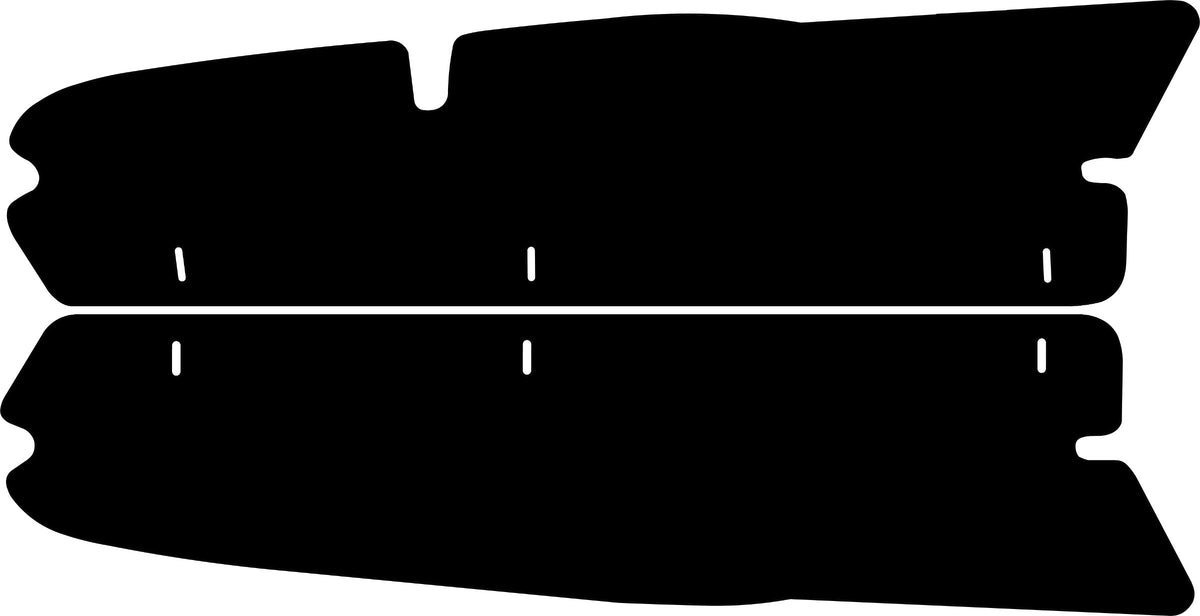 1957-1958 Ford Custom 300 Series, Custom Series, Fairlane Series and Fairlane 500 Series Coupe, Sedan ABS Trunk Panel Covers WJFORD5758TPC by QuietRide