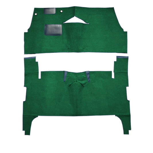 Illustration of 1954-1956 Buick Century ACC Daytona cut-and-sewn carpet in 7163 Light Green - act...