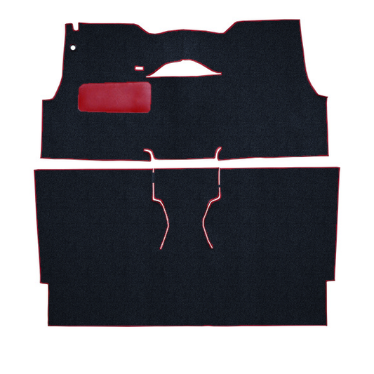 1955 Chevrolet Bel Air 2DR Sedan Bucket Seat Daytona Replacement Carpet Kit - 2-Piece - product image