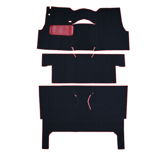 1956 Chevrolet Bel Air Nomad 2DR Wagon Bucket Seat Pass Area Daytona Replacement Carpet Kit - 3-Piece - product image