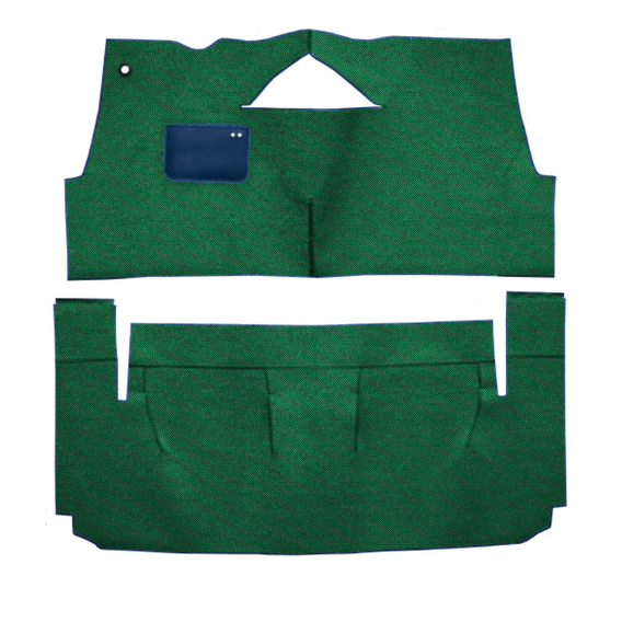 Illustration of 1957-1958 Buick Century ACC Daytona cut-and-sewn carpet in 7163 Light Green - act...