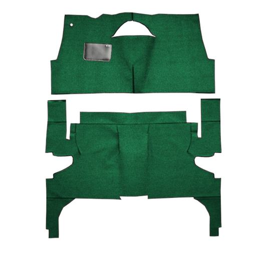 Illustration of 1957-1958 Buick Century ACC Daytona cut-and-sewn carpet in 7163 Light Green - act...