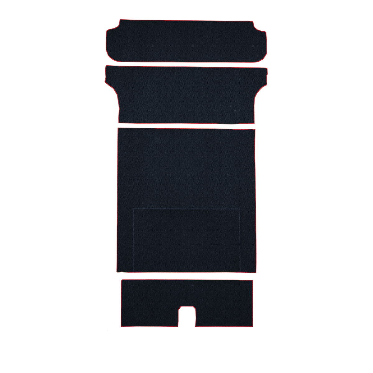 1955-1956 Chevrolet One-Fifty Series 2DR Wagon Cargo Area Daytona Replacement Carpet Kit - 5-Piece - product image