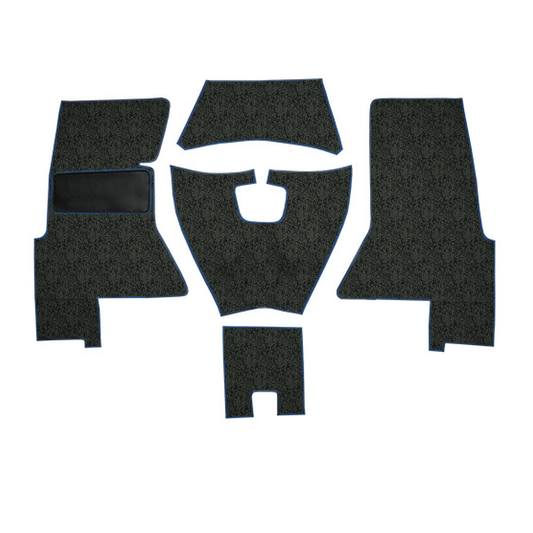 1958 Chevrolet Corvette Complete Foam Tuxedo Replacement Carpet Kit - 5-Piece - product image