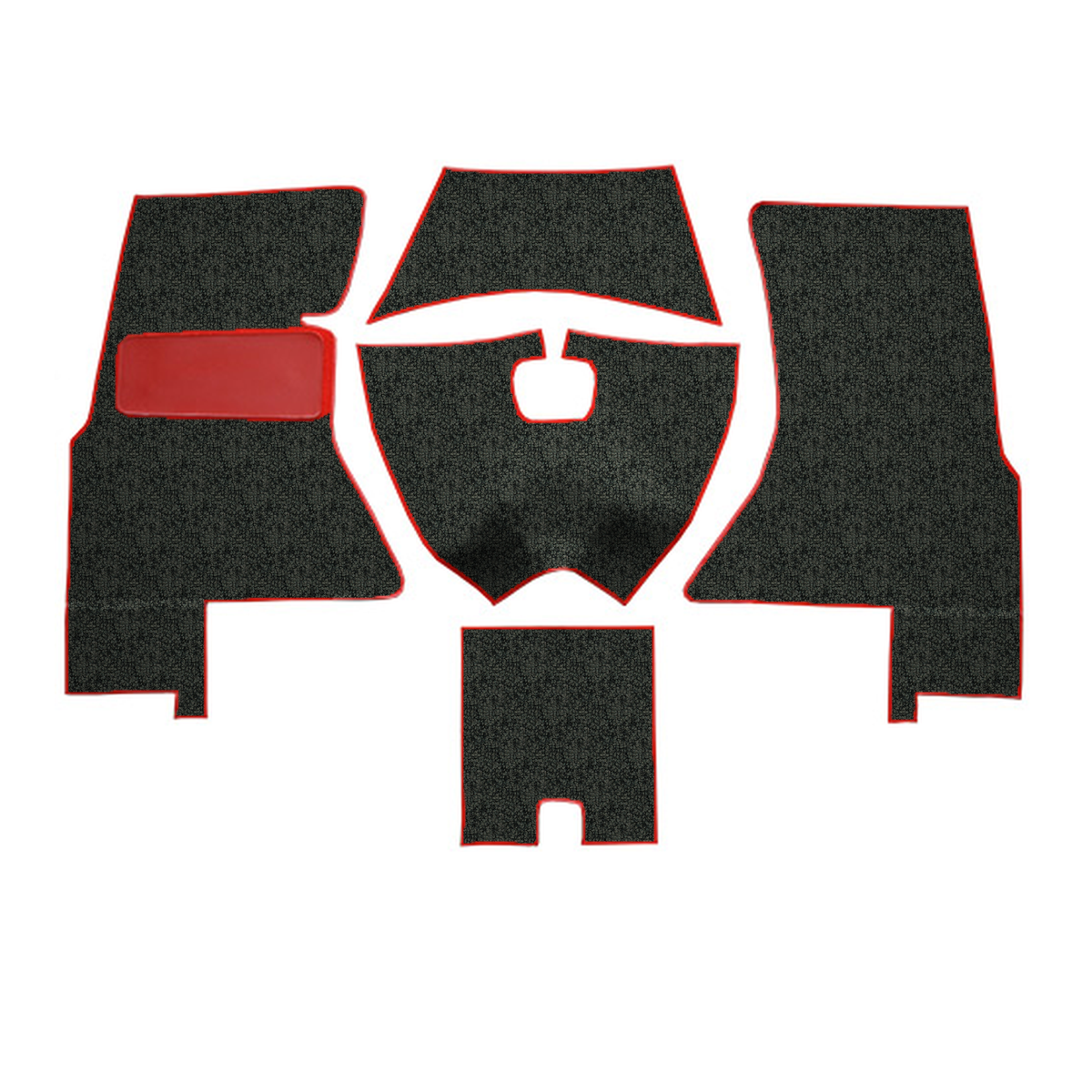1959-1960 Chevrolet Corvette Complete Foam Tuxedo Replacement Carpet Kit - 5-Piece - product image