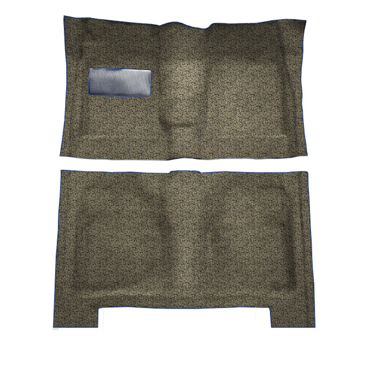 1961-1962 Chevrolet Biscayne 4DR Hardtop/Sedan 4spd Tuxedo Molded Replacement Carpet Kit - 2-Piece - product image