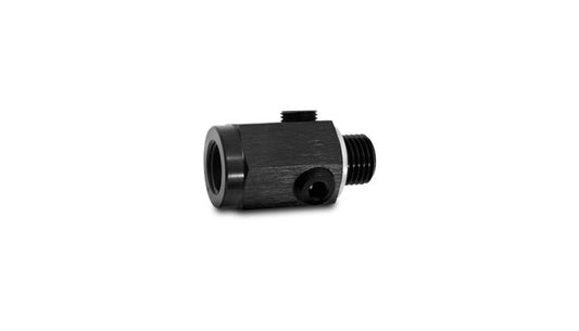 Vibrant Performance 10597 Female to Male Metric Union Extender with 3 x 1/8" NPT Ports; Metric Size: M16x1.5; NPT Size: 1/8" NPT