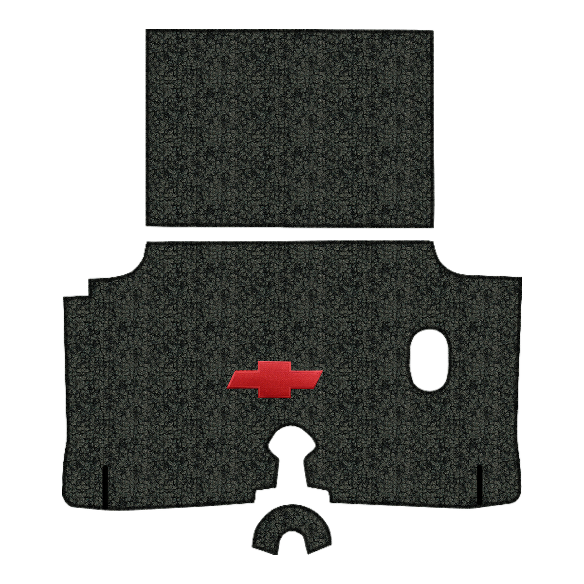 1960 Chevy Impala Tuxedo Replacement Trunk Mat in Carpet with Pad - 3-Piece - product details image 9