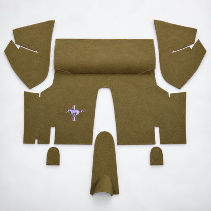 1971-1973 Ford Mustang Coupe Nylon Trunk Kit Floor Only - 6-Piece - product details image 11