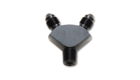 Vibrant Performance 10818 Y Adapter Fitting; Size: 1/8" NPT x dual -3AN