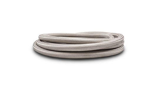 Vibrant Performance 11936 5ft Roll of Stainless Steel Braided Flex Hose; AN Size: -6; Hose ID 0.34"