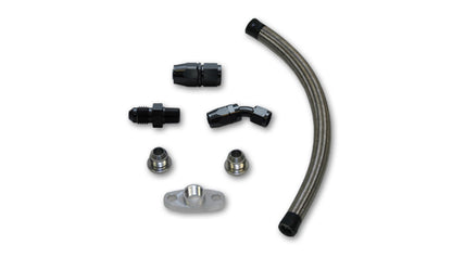 Vibrant Performance Universal Oil Drain Kit for T3/T4 Turbos (12" long line)