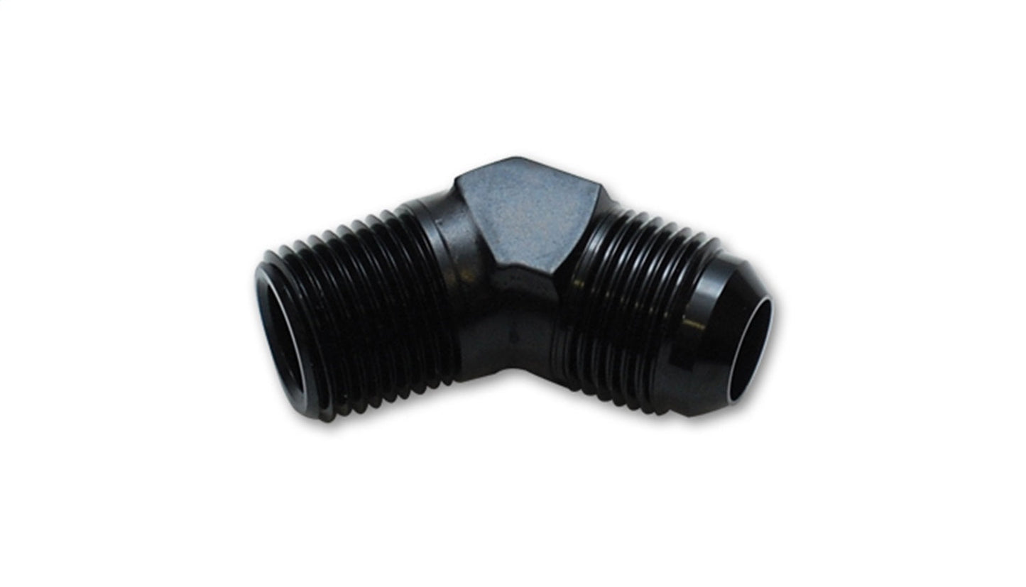 Vibrant Performance 45 Degree Adapter Fitting; Size: -10AN x 1/2"NPT