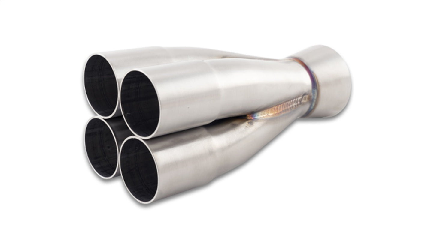 Vibrant Performance 10301 4-1 304 Stainless Steel Merge Collector 1.625 in. Inlet I.D.; 2.0 in. Merge O.D.; 2.50 in. Outlet O.D.;