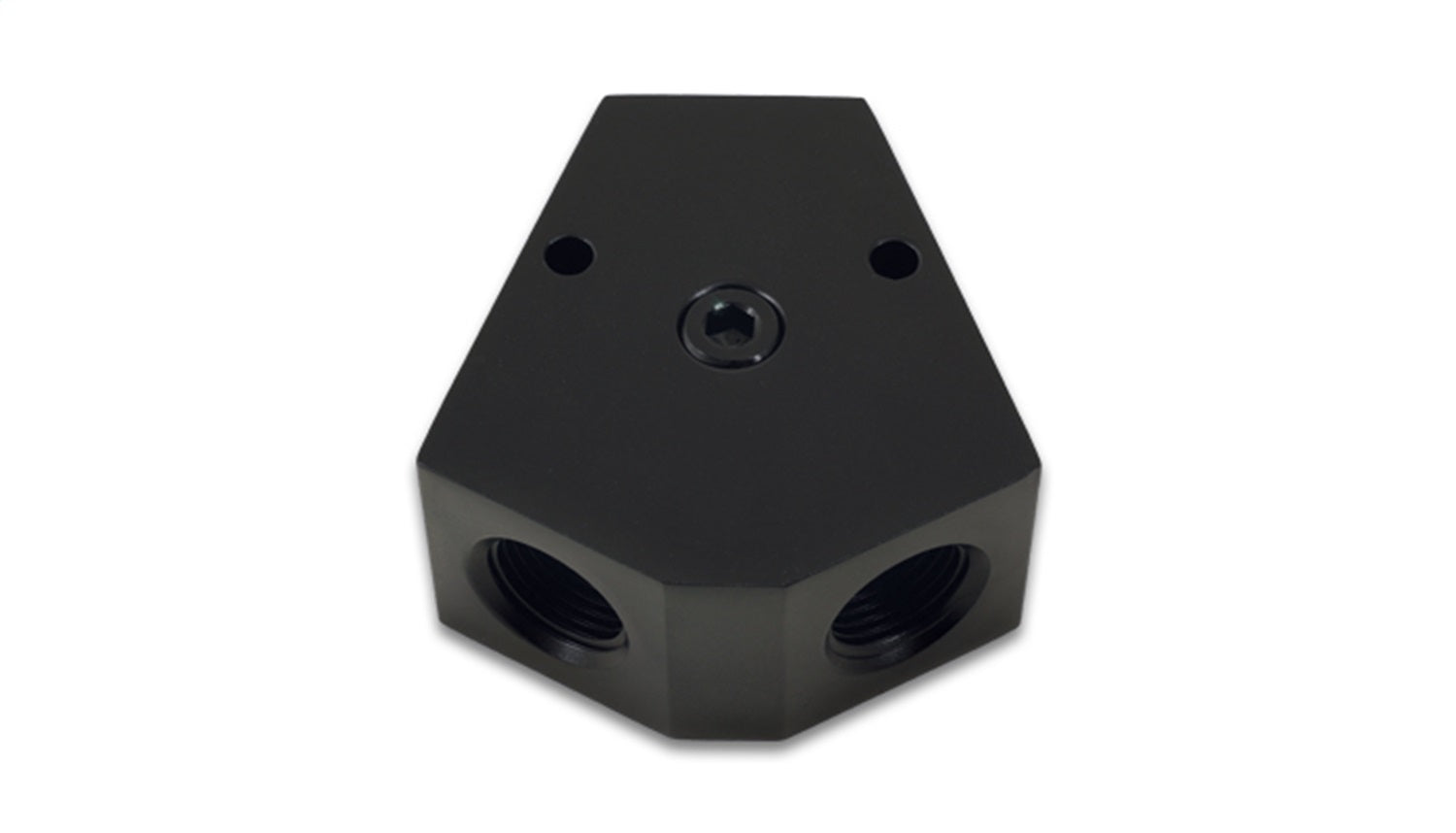 Vibrant Performance Billet Y Block with 1/8" NPT Port; Size: 3/8" NPT x dual 3/8" NPT