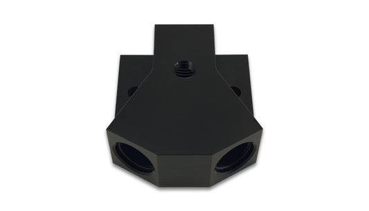Vibrant Performance 10893 Y Block Adapter 1/8 in. NPT Port; Single Size -8 ORB; Dual Size -8 ORB
