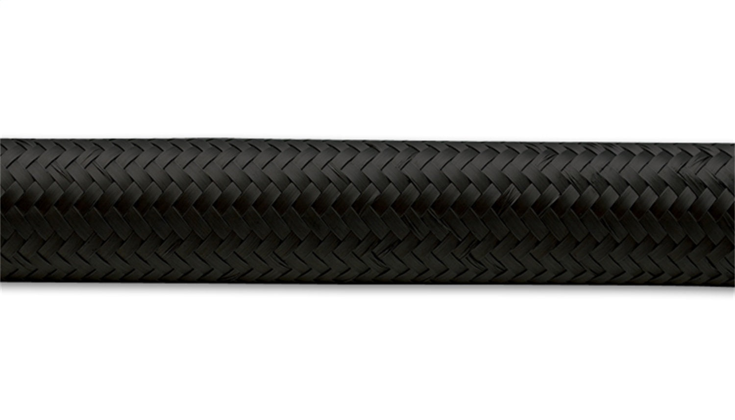 Vibrant Performance 10ft Roll of Black Nylon Braided Flex Hose; AN Size: -4; Hose ID: 0.22";