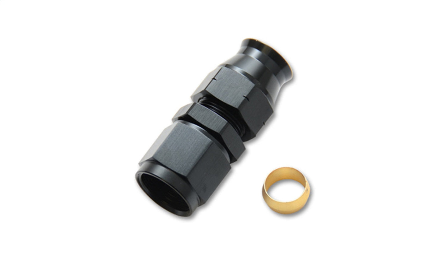 Vibrant Performance Tube to Female AN Adapter with Brass Olive Inserts, -4AN, Tube Size - 0.25"