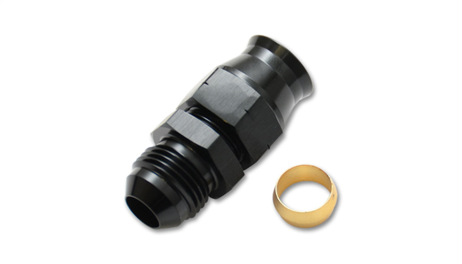 Vibrant Performance Tube to Male AN Adapter with Brass Olive Inserts, -6AN, Tube Size - 0.375"
