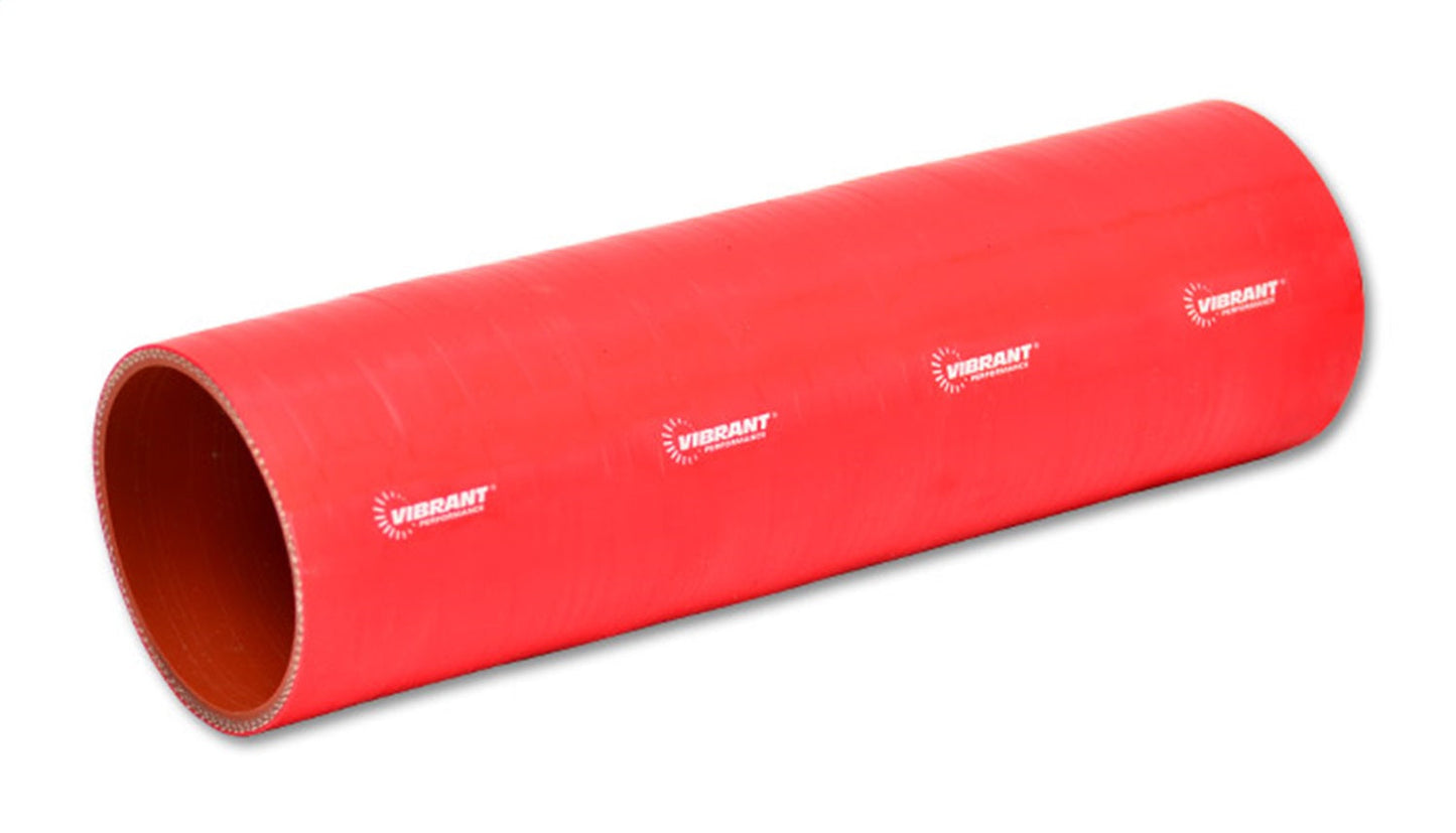 Vibrant Performance Straight Hose Coupler, 2.50" I.D. x 12.00" long - Red
