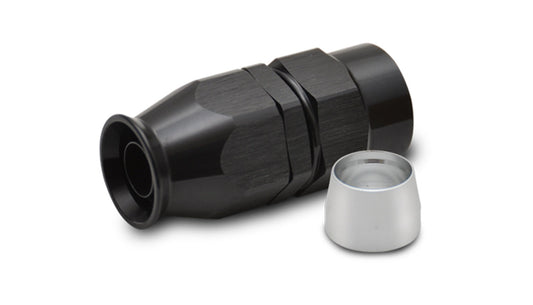 Vibrant Performance Straight High Flow Hose End Fitting for PTFE Lined Flex Hose, -10AN