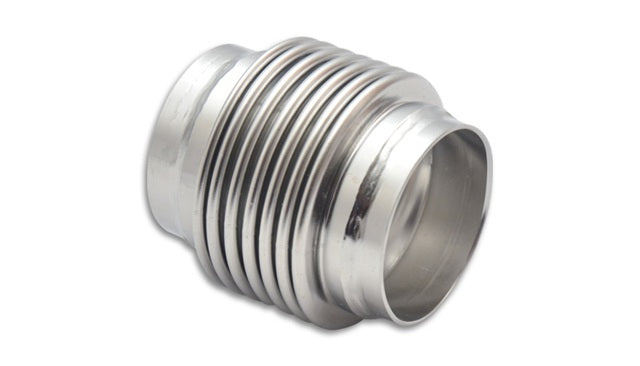 Vibrant Performance Bellows Assembly with Solid Liner, 2.02" I.D. x 3.25" Long - Electro Polished